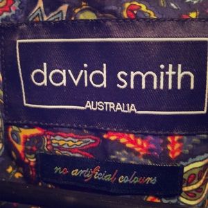David smith men’s button down shirt.